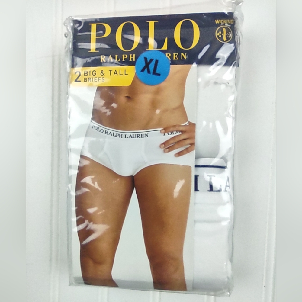 Polo Ralph Lauren Briefs Relaxed Fit Tighty Whities 2/PK Contoured Pouch $32
